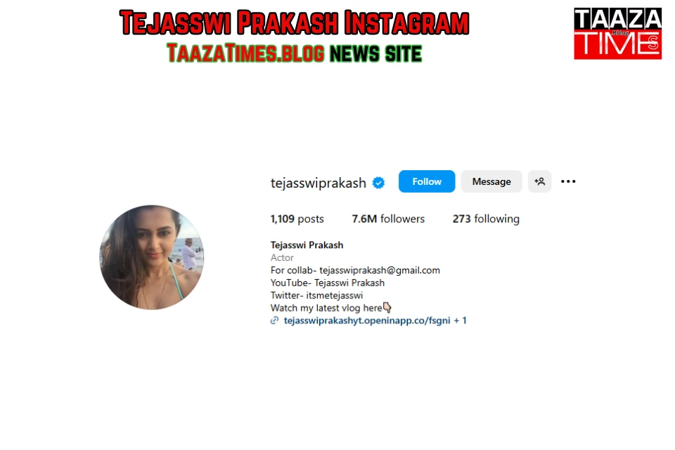 Tejasswi Prakash instagram