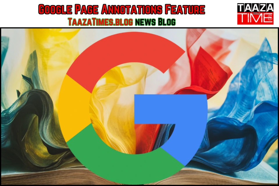 Google Page Annotation Feature